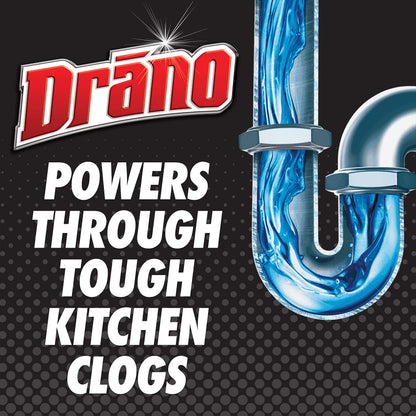 Drano Kitchen Granules Grease Clog Remover Drain Cleaner Crystals, 500g