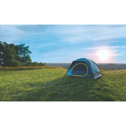 Coleman Skydome Camping Tent, 4/6/10 Person Tent for Camping, Festivals, Backyard, Sleepovers, Withstands 56 km/h Winds