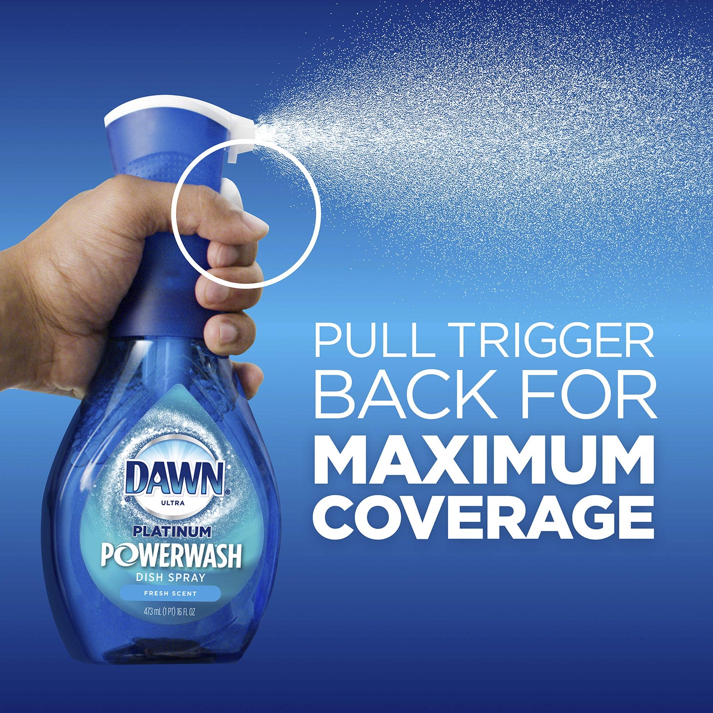 Dawn Platinum Powerwash Dish Spray Starter Kit, Dish Soap, Apple Scent, 473 mL