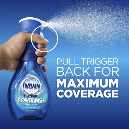 Dawn Platinum Powerwash Dish Spray Starter Kit, Dish Soap, Apple Scent, 473 mL