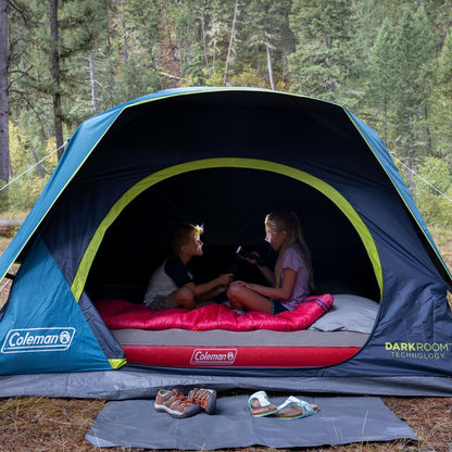 Coleman Skydome Camping Tent, 4/6/10 Person Tent for Camping, Festivals, Backyard, Sleepovers, Withstands 56 km/h Winds