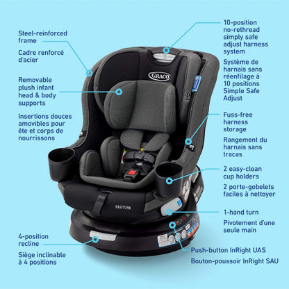 Graco EasyTurn 360 2-in-1 Convertible Car Seat