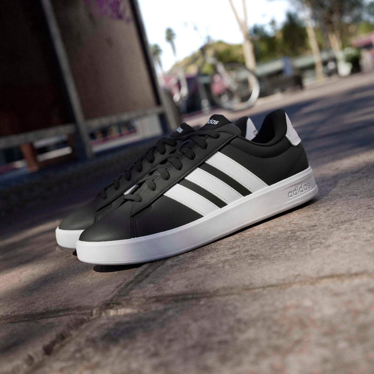 adidas Men's Grand Court 3.0, Black/White/White, 10