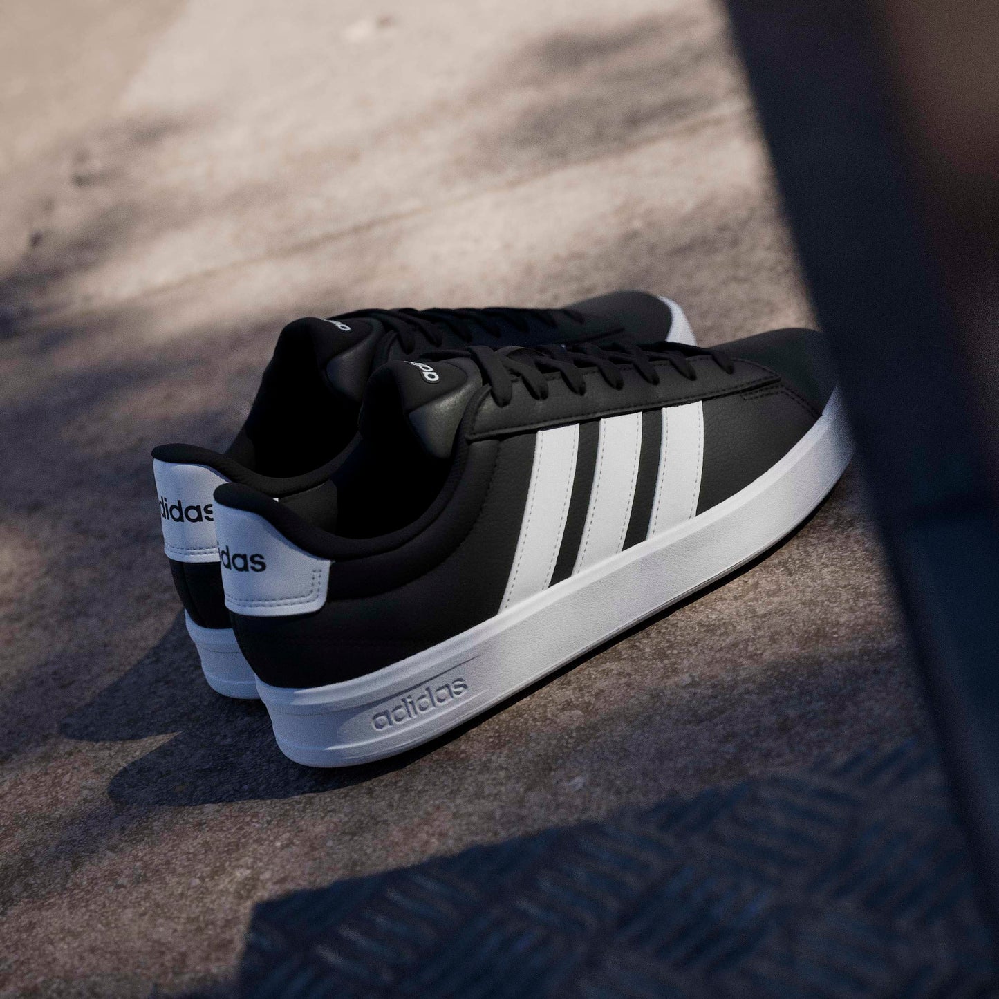 adidas Men's Grand Court 3.0, Black/White/White, 10